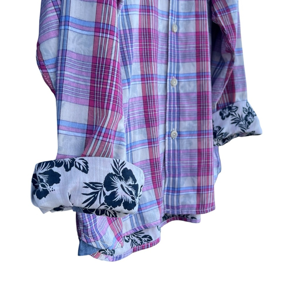 Tommy Bahama - Palapa Plaid Button Down Tropical - Size L - Picture 7 of 14